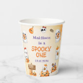 Gobelets En Papier Éffrayante Halloween mignonne Fête d'anniversaire (Verso)