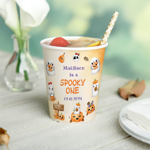 Gobelets En Papier Éffrayante Halloween mignonne Fête d'anniversaire