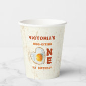 GOBELETS EN PAPIER EGG-CITING BBQ BABY BIRTHDAY (Recto)