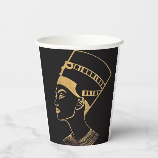 Gobelets En Papier egyption pharaoh art paper coffee cups (Verso)