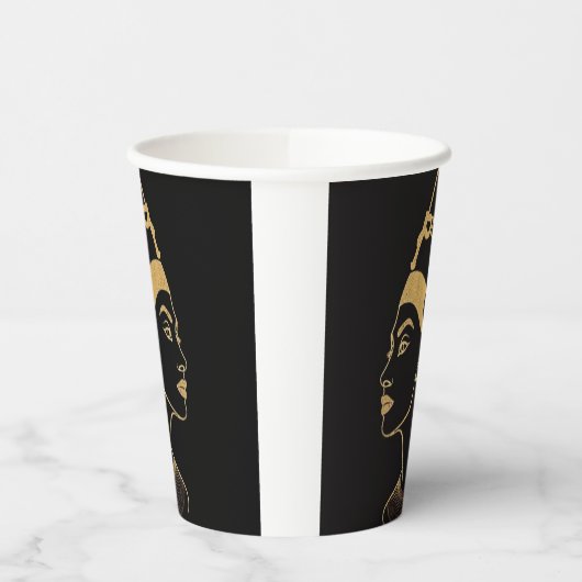 Gobelets En Papier egyption pharaoh art paper coffee cups (Gauche)