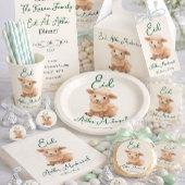 Gobelets En Papier Eid  Al Adha Beige Cute  Sheep Dinner 