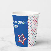 Gobelets En Papier Election Night Party 2024 Coups de coeur rouges ou (Verso)