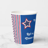 Gobelets En Papier Election Night Party 2024 Coups de coeur rouges ou (Recto)