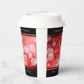 Gobelets En Papier Élégant 40ème 80ème anniversaire de Ruby Mariage (Gauche)