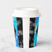 Gobelets En Papier Élégant 41ème anniversaire Mariage de Topaz Bleu (Droite)