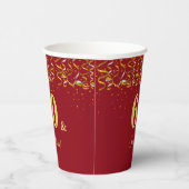 Gobelets En Papier Elégant 60 & Anniversaire sensationnel en Bourgogn (Droite)