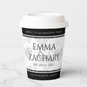 Gobelets En Papier Élégant 60ème 75ème anniversaire de Mariage de dia (Verso)