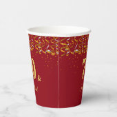 Gobelets En Papier Elégant 70 & Anniversaire sensationnel en Bourgogn (Droite)