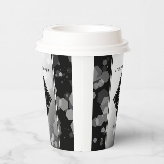 Gobelets En Papier Élégant 70e anniversaire de Mariage Platinum (Droite)