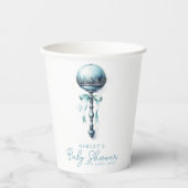 Gobelets En Papier Elégant Baby shower Bébé Bébé Rattle Boy (Recto)