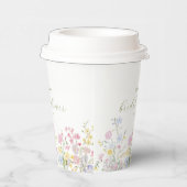 Gobelets En Papier Elegant Boho Wildflowers Bridal shower (Droite)