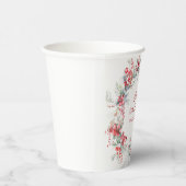 Gobelets En Papier Elégant Botanique de Berry d'hiver 80e anniversair (Droite)