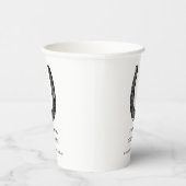 Gobelets En Papier Élégant Classic Black White Horse Race Derby Party (Droite)