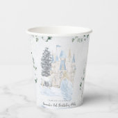 Gobelets En Papier Élégant conte de fées | Princesse d'hiver (Verso)