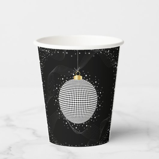 Gobelets En Papier Elegant Disco Ball Christmas Ornament (Recto)