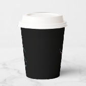 Gobelets En Papier Élégant Éditable Deux Initiales D'Apparence Modern (Gauche)