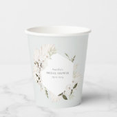 Gobelets En Papier Élégant floral bohème (Recto)