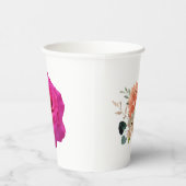 Gobelets En Papier Elegant Floral Paper Cups – Soft Botanical Design (Droite)
