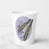 Gobelets En Papier Élégant Flute Duet musique instrument de musique (Recto)