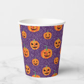 Gobelets En Papier Élégant Jack O'Lanterns (Recto)