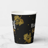 Gobelets En Papier Elégant Joyeux 21ème anniversaire Gold Foliage Par (Gauche)