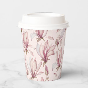 Gobelets En Papier Élégant Magnolia