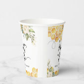 Gobelets En Papier Élégant mariage abeille douche de mariée (Droite)