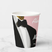 Gobelets En Papier Elégant Mariage gay moderne (Recto)