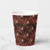 Gobelets En Papier Élégant marsala de Bourgogne (Verso)