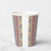 Gobelets En Papier élégant motif ethnique (Gauche)