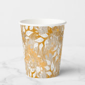 Gobelets En Papier Elégant motif floral. (Verso)