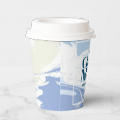 Gobelets En Papier Élégant Nuageux Mariage Cloud Nine Bleu (Droite)