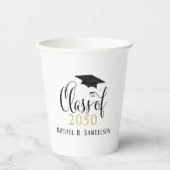 Gobelets En Papier Élégant panneau de couleur classique (Recto)