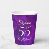 Gobelets En Papier Élégant Purple 55 et Retraité (Verso)