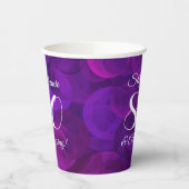 Gobelets En Papier Elégant Purple 80 et fête d'anniversaire Extraordi (Gauche)