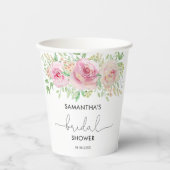 Gobelets En Papier Elegant roses baby shower (Recto)