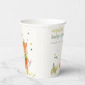 Gobelets En Papier Élégant rustique mignon Woodland Fun Fox Baby show (Droite)