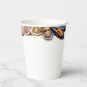 Gobelets En Papier Elégant sous le Baby shower de perle de la Sea Gir (Verso)