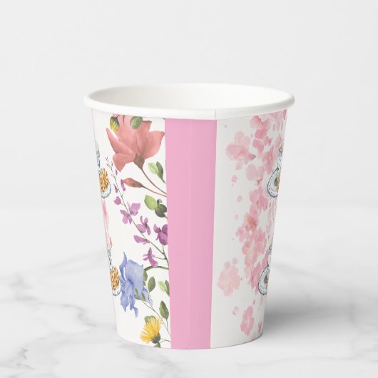 Gobelets En Papier Elegant Tea Party Vibes (Droite)