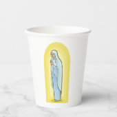 Gobelets En Papier Elegant Virgin Mary Catholic Religious (Recto)