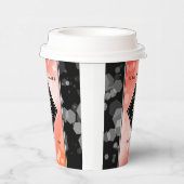 Gobelets En Papier Elégante 35ème anniversaire de Mariage de corail (Droite)