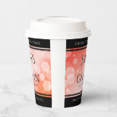 Gobelets En Papier Elégante 35ème anniversaire de Mariage de corail (Gauche)