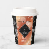 Gobelets En Papier Élégante 8ème anniversaire du Mariage de bronze (Verso)