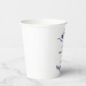 Gobelets En Papier Élégante Baby Shower Fleurie Lavande (Droite)