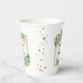 Gobelets En Papier Elégante Botanique Verdure Vibe Mariage Paper Cup (Droite)
