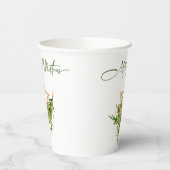 Gobelets En Papier Élégante composition de Noël bohème joyeux (Gauche)