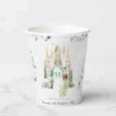 Gobelets En Papier Élégante conte de fées Princesse | Anniversaire (Verso)