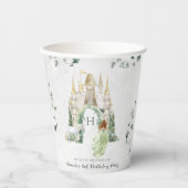 Gobelets En Papier Élégante conte de fées Princesse | Anniversaire (Recto)