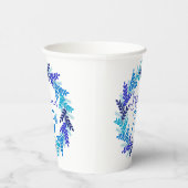 Gobelets En Papier Elégante couronne bleue 75e fête d'anniversaire (Droite)